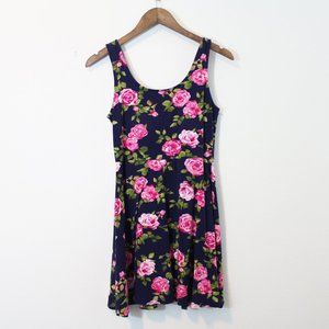 Forever 21 Floral Skater Dress Medium